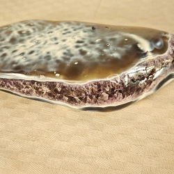 Poleret Ametyst geode med Orca agat 800 gram
