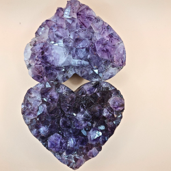 Ametyst klynge hjerter fra Brasilien