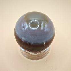 Pink Stribet Onyx Kugle