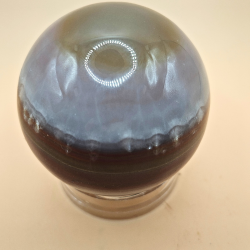 Pink Stribet Onyx Kugle