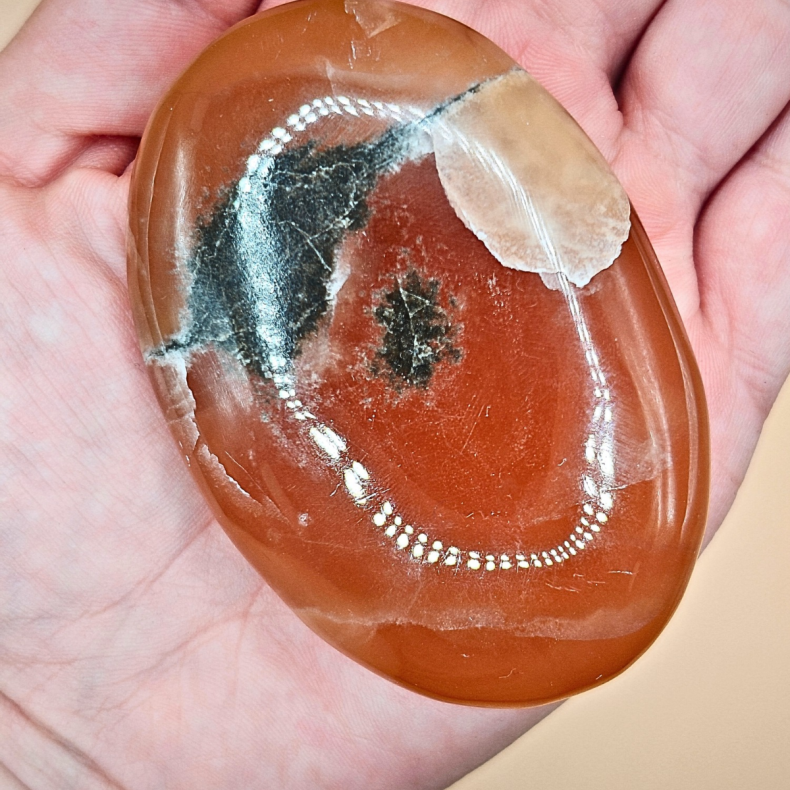 Honning Calcit Palm