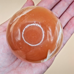 Honning Calcit Kugle