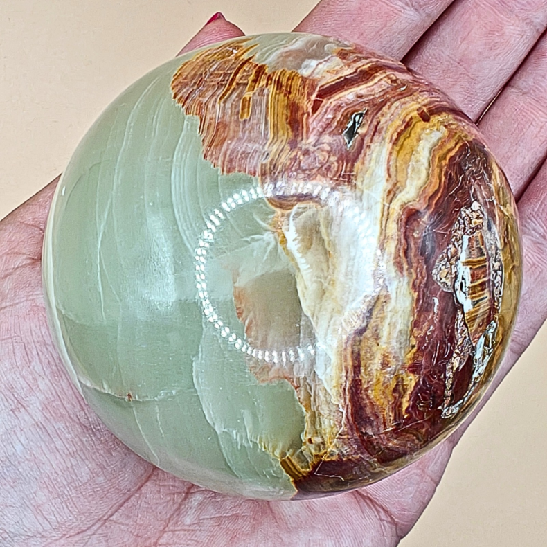 Gr�n Onyx Kugle