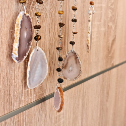 Drmmefanger med Tigerje &amp; Agat  ca. 48 cm