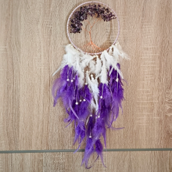 Drmmefanger med Livets Tr  Ametyst &amp; Perler