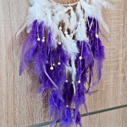 Drmmefanger med Livets Tr  Ametyst &amp; Perler