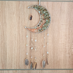 Halvmne Drmmefanger med Amazonit