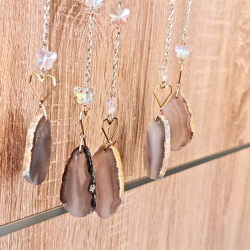 Halvmne Drmmefanger med Amazonit