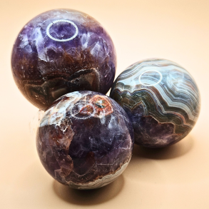 Ametyst Agat Kugle 