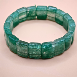 Grn Jordbr Kvarts Armbnd