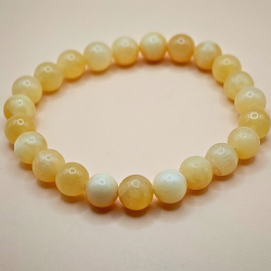 Gul Jade Armbnd 8 mm