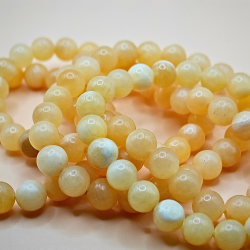 Gul Jade Armbnd 8 mm