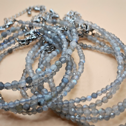 Labradorit Armbnd  Facetslebet