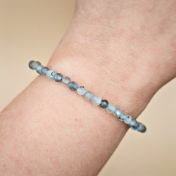 Labradorit Armbnd  Facetslebet