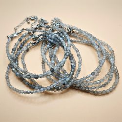 Labradorit Armbnd  Facetslebet