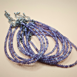 Ametyst Armbnd  Facetslebet 