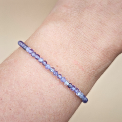 Ametyst Armbnd  Facetslebet 