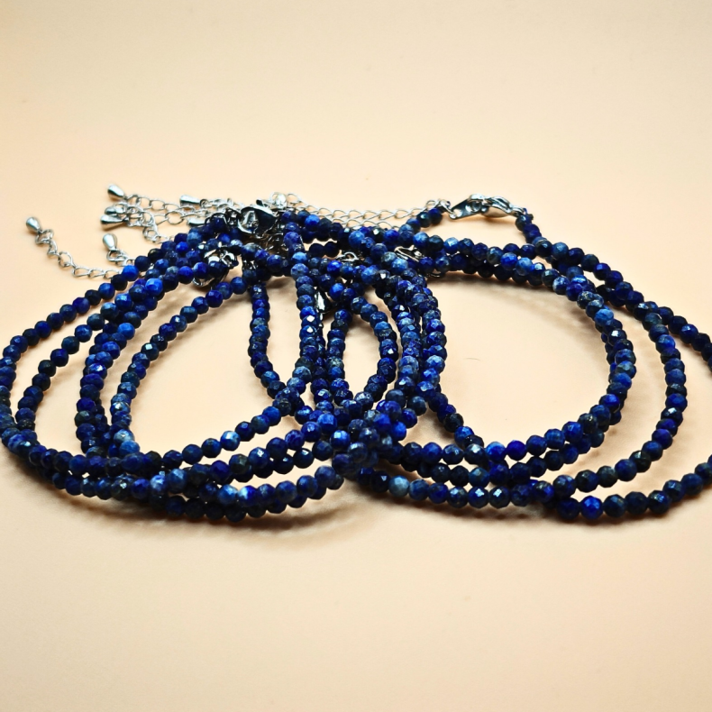 Lapis Lazuli Armb�nd � Facetslebet 