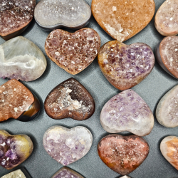 Ametyst &amp; Agat Hjerter Uruguay