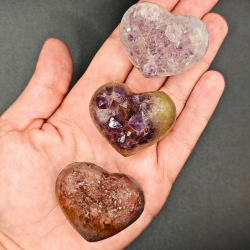Ametyst &amp; Agat Hjerter Uruguay