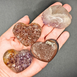 Ametyst &amp; Agat Hjerter Uruguay