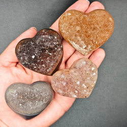 Ametyst &amp; Agat Hjerter Uruguay