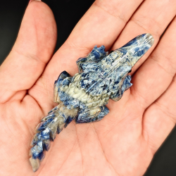 Krokodille Figur i Sodalit