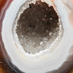 Skret Agat Geode med Druzy  Brasilien