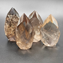 Facetterede Drber i Rgkvarts, 85-99 gram