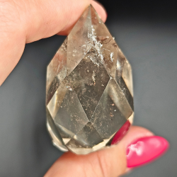 Facetterede Drber i Rgkvarts, 55-65 gram