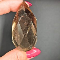 Facetterede Drber i Rgkvarts, 55-65 gram