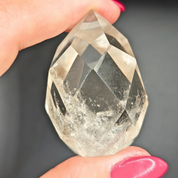 Facetterede Drber i Klar Kvarts  Brasilien