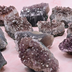 Sm Ametyst Klynge Stykker  Hj Kvalitet, Brasilien