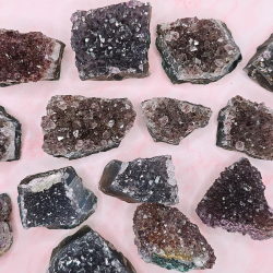 Sm Ametyst Klynge Stykker  Hj Kvalitet, Brasilien