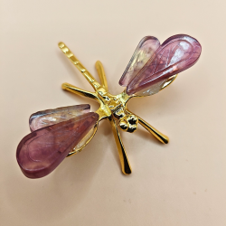 Dekorative Guldsmede med Fluoritvinger 