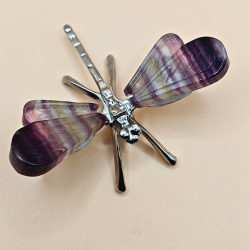 Guldsmed med fluorit vinger