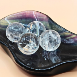 Klar Kvarts Kugle  ca. 2,5 cm