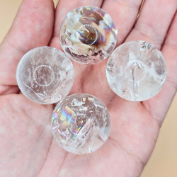 Klar Kvarts Kugle  ca. 2,5 cm