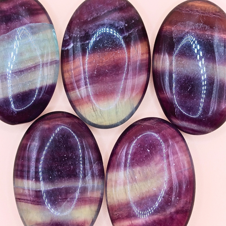 Fluorit Palm Stone � ca. 5,5 � 3,5 cm