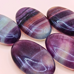 Fluorit Palm Stone  ca. 5,5  3,5 cm