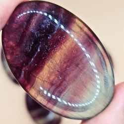 Fluorit Palm Stone  ca. 5,5  3,5 cm