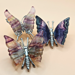 Fluorit Sommerfugl  ca. 7,5  7,5 cm