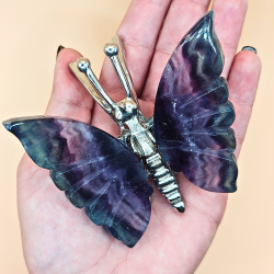 Fluorit Sommerfugl  ca. 7,5  7,5 cm