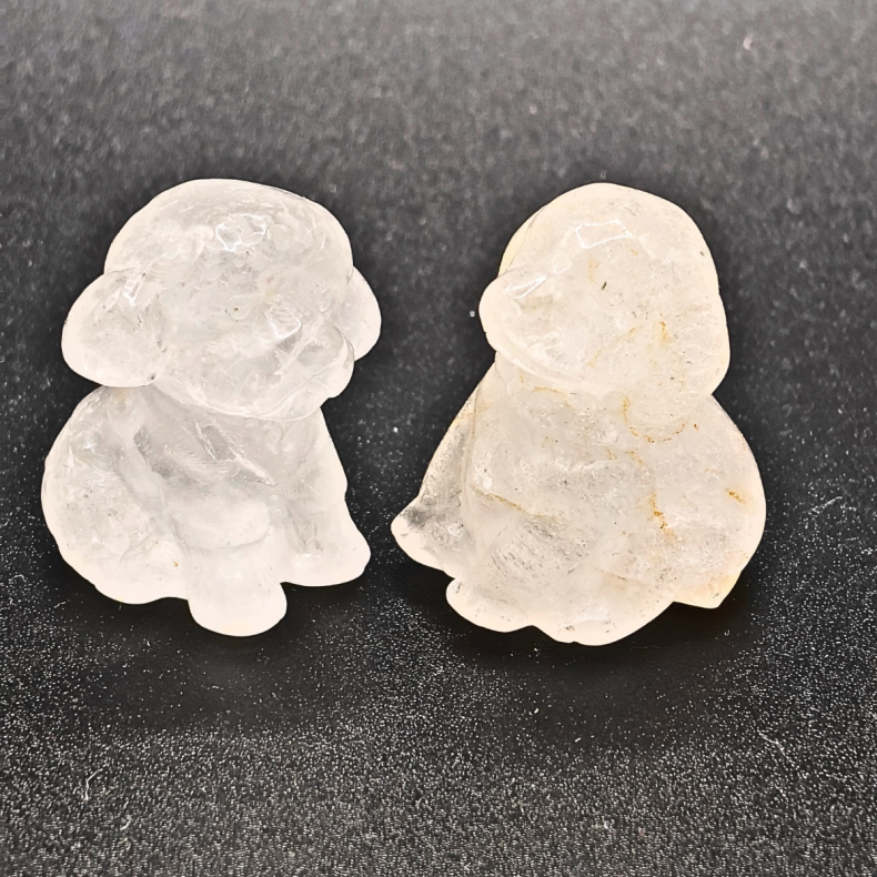 Hund i Bjergkrystal � ca. 3 cm
