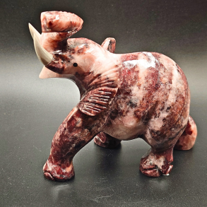Elefant figur i Jaspis � ca. 12,5 � 13 cm / 800 g