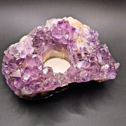 Ametyst Klynge Lysestage 1,1 kg