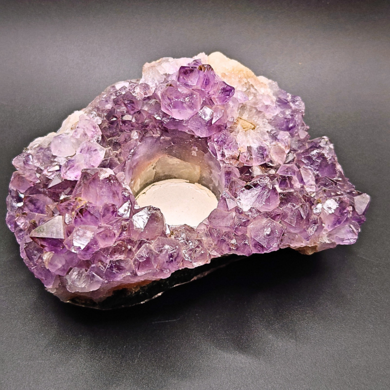 Ametyst Klynge Lysestage 1,1 kg