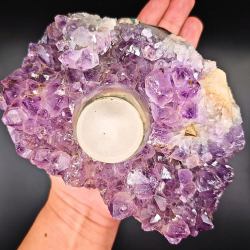 Ametyst Klynge Lysestage 1,1 kg