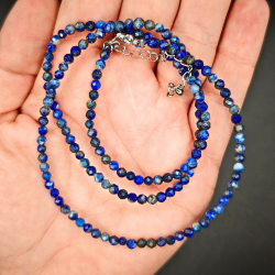 Krystal halsk�de med Facetslebne Perler 