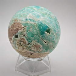 Bl� Aragonit Kugle 